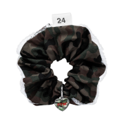 Sentiments No.550 Soldier Heart Hair Scrunchy Red