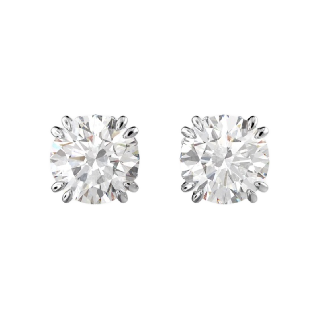 (W) 스와로브스키 콘스텔라 스터드 이어링 화이트 로듐 플래팅((W) Swarovski Constella Stud Earring White Rhodium Plated)