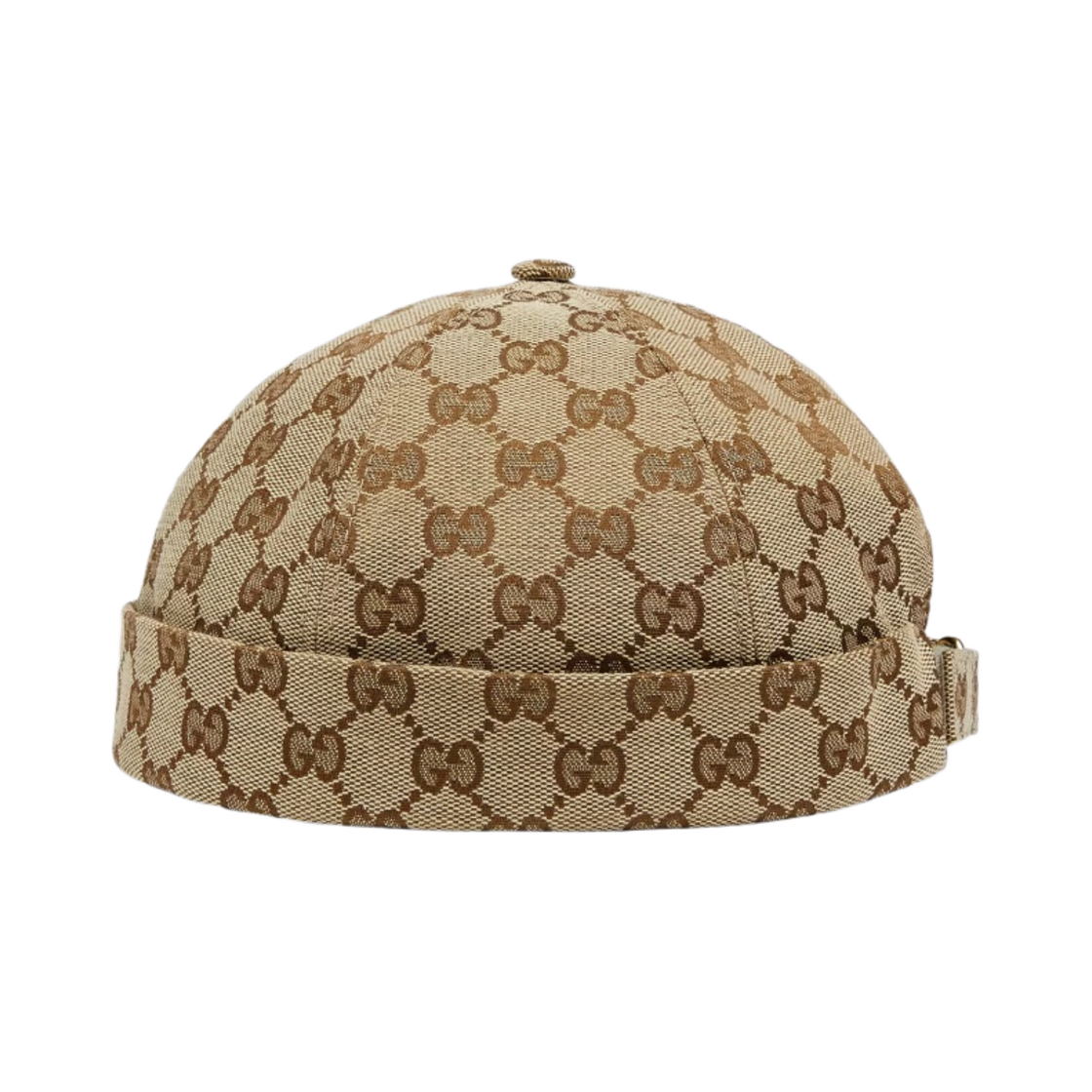 구찌 GG 코튼 캔버스 햇 베이지 에보니(Gucci GG Cotton Canvas Hat Beige Ebony) - 1