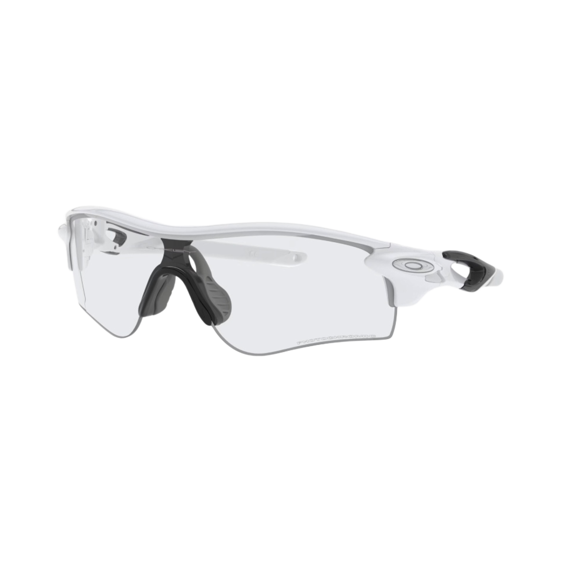 OO9206-6938 Oakley Radarlock Path White Out Frame Clear To Black Iridium Photochromic Lenses Low Bridge Fit