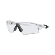 Oakley Radarlock Path White Out Frame Clear To Black Iridium Photochromic Lenses Low Bridge Fit
