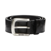 Diesel B-Jackron Leather Belt Black