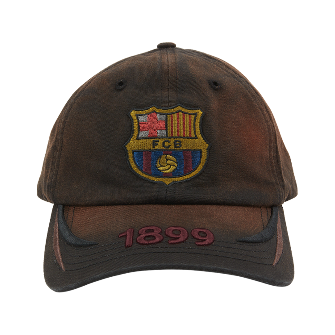트래비스 스캇 캑터스 잭 FC 바르셀로나 899 디스트레스드 햇 멀티컬러(Travis Scott Cactus Jack FC Barcelona 899 Distressed Hat Multicolor)