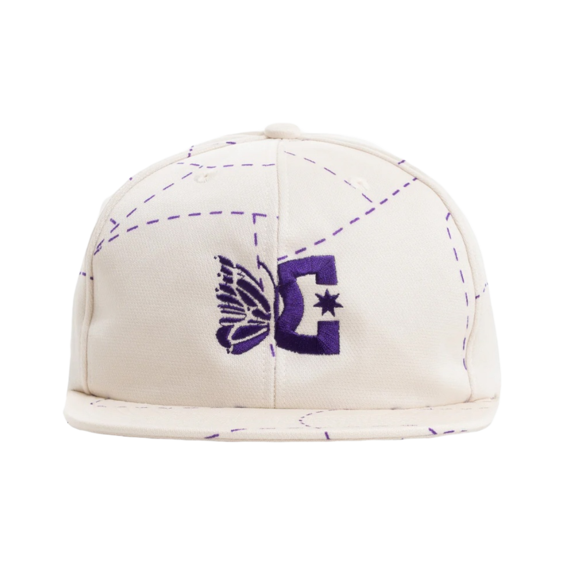니들스 x DC 슈즈 폴리 스무스 프린티드 베이스볼 캡 아이보리(Needles x DC Shoes Poly Smooth Printed Baseball Cap Ivory)