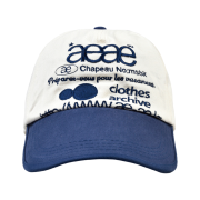 AEAE Web Logo Two Tone Ball Cap White & Blue