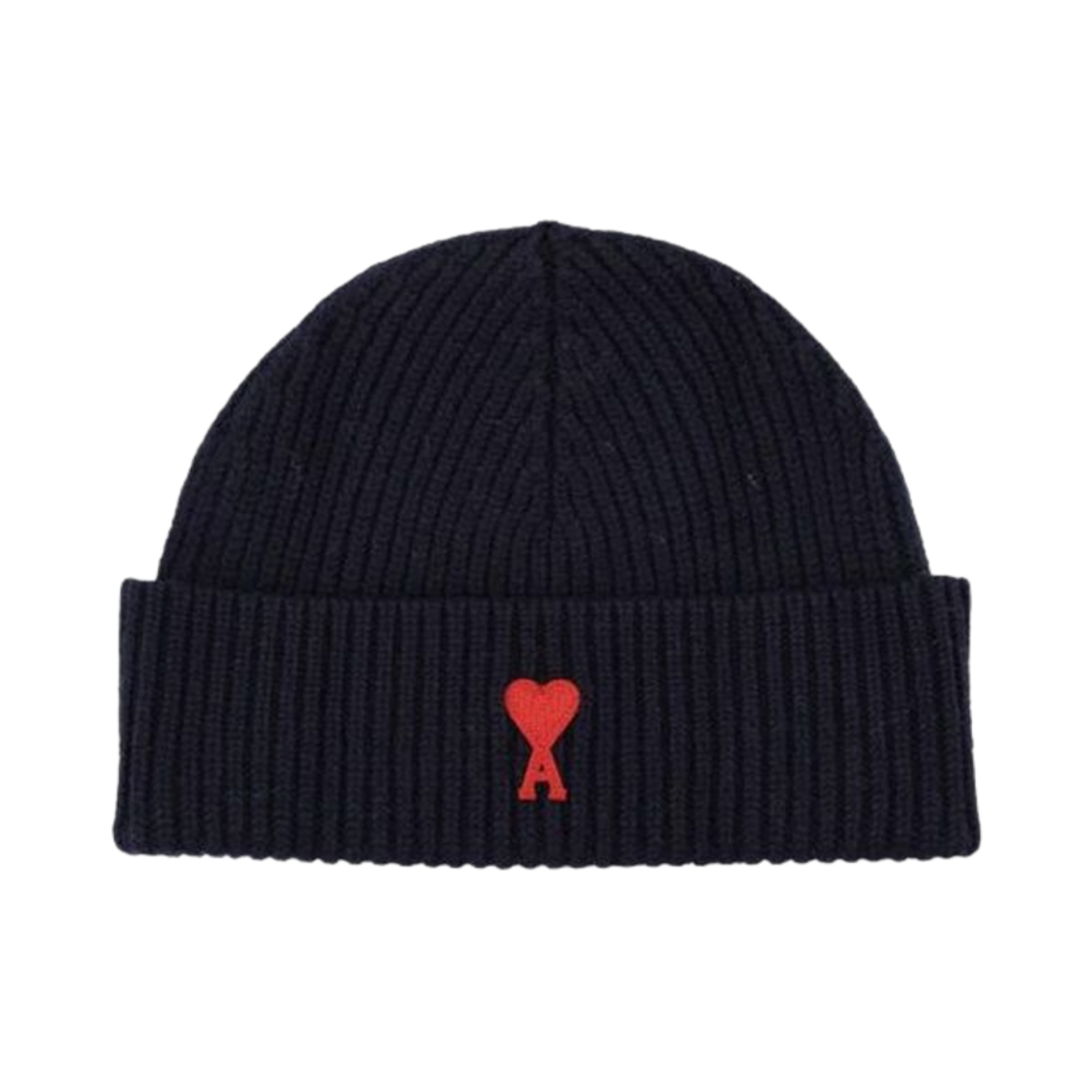 아미 스몰 하트 로고 울 비니 네이비(AMI de Coeur Wool Beanie Navy) - 1