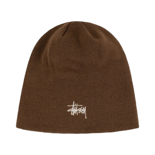 스투시 스컬캡 체인 스티치 롤드 비니 블랙 | Stussy | KREAM