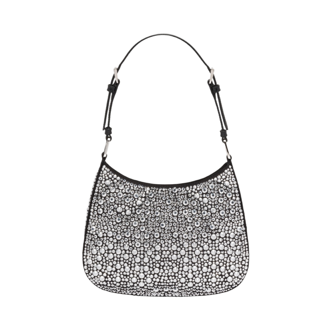 프라다 크리스탈 장식 클레오 사틴백 메탈(Prada Cleo Satin Bag with Crystals Metal) - 2