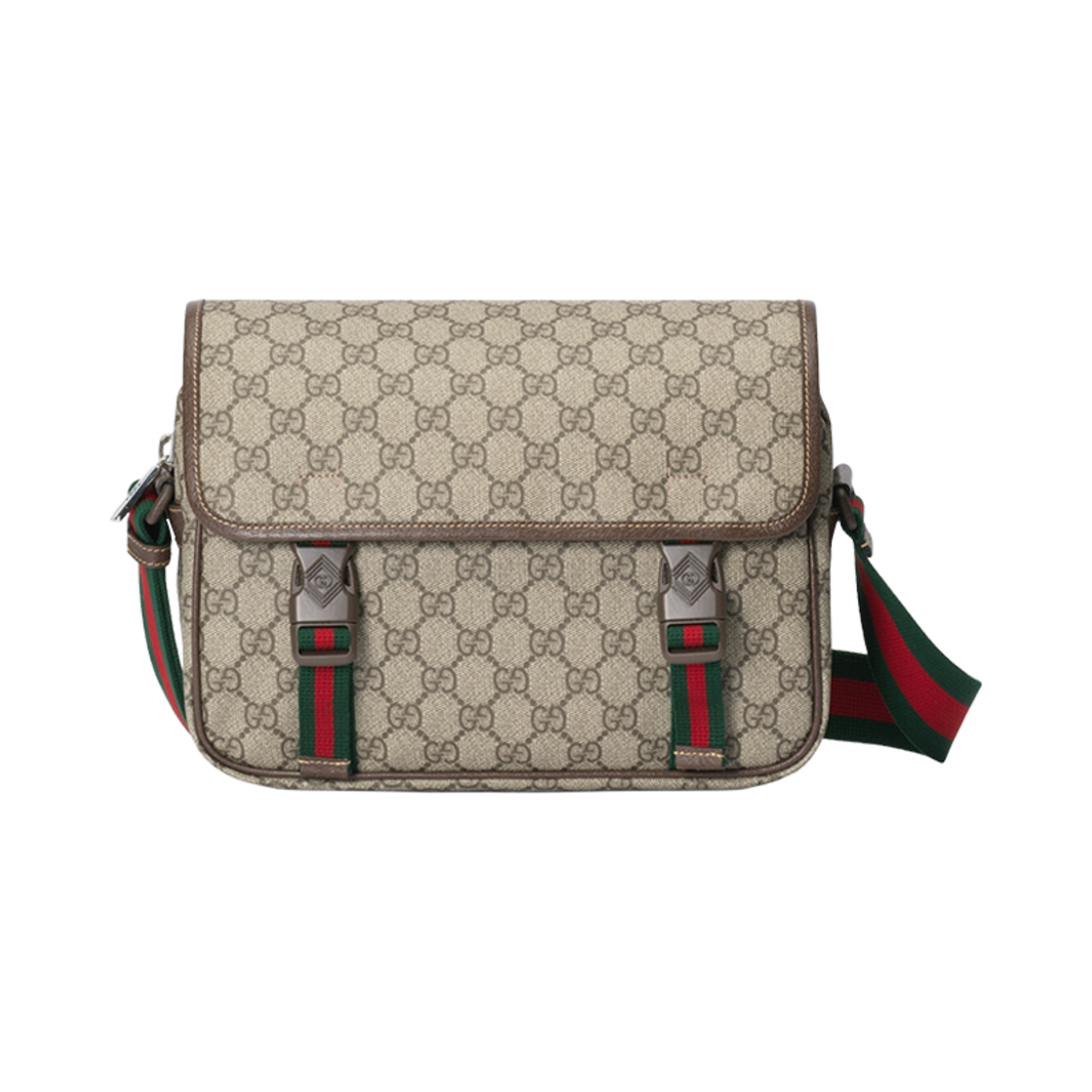 구찌 GG 메신저 백 베이지 에보니 GG 슈프림(Gucci GG Messenger Bag Beige Ebony GG Supreme) - 1