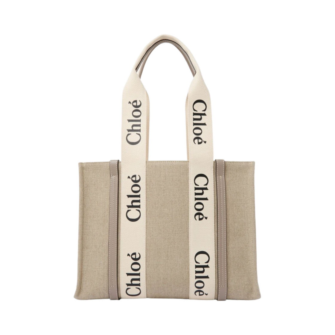 끌로에 우디 미디움 토트백 머스크 그레이(Chloe Woody Medium Tote Bag Musk Grey)