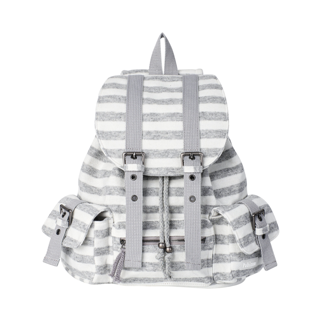 파히섬 울 스트라이프 백팩 그레이(Pahisum Wool Stripe Backpack Gray)