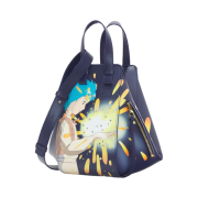Loewe x Howl's Moving Castle Magical Sky Small Hammock Bag in Satin Calfskin Marine