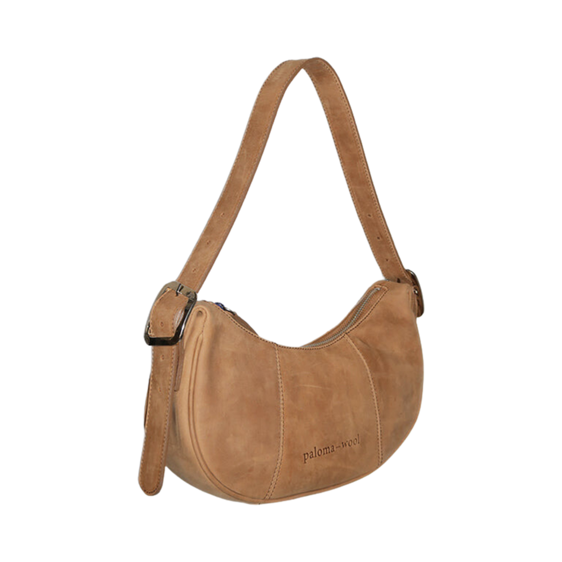 PBM004 Paloma Wool Bean Embossed Logo Shaped Handbag Light Brown