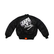Darkr8m Studio x Alpha Industries Roommate MA-1 Jacket Black Silver