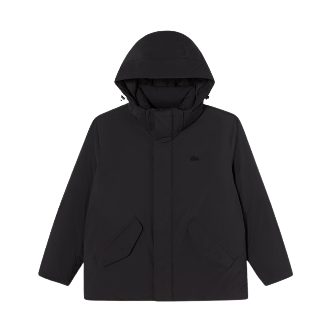 라코스테 논 퀼팅 다운 자켓 블랙(Lacoste Non Quilting Down Jacket Black)