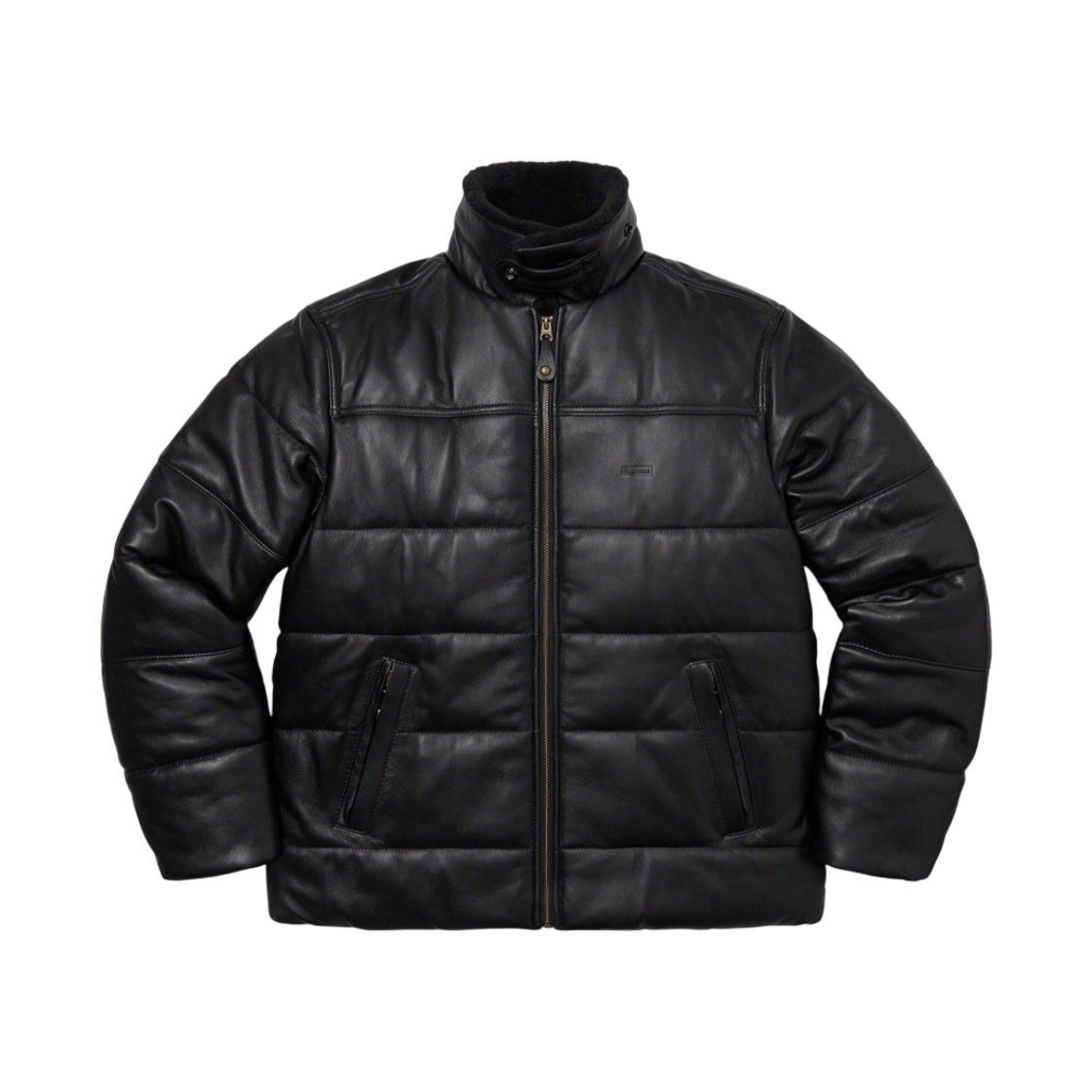 슈프림 x 쇼트 셔링 칼라 레더 퍼피 자켓 블랙 - 21FW(Supreme x Schott Shearling Collar Leather Puffy Jacket Black - 21FW) - 3