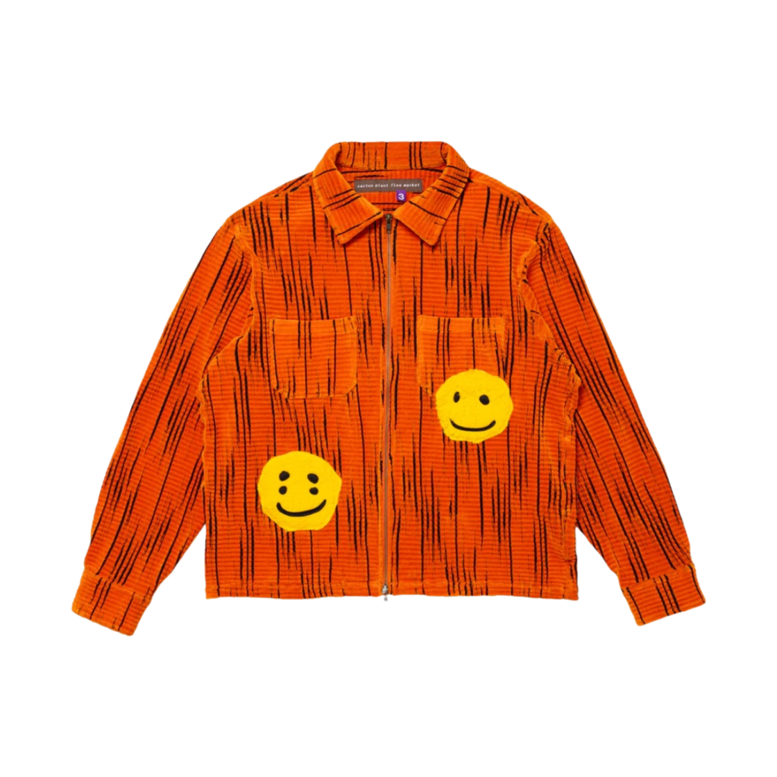 CP08JK002 Cactus Plant Flea Market Orange Crush Zip Jacket Orange