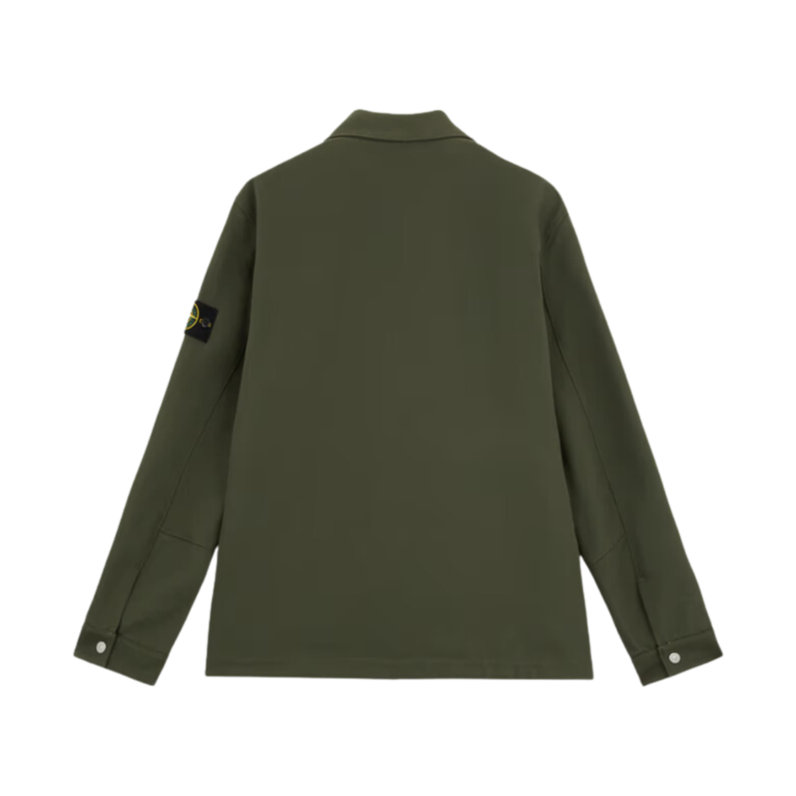 스톤 아일랜드 11103 코튼 나일론 드릴 오버셔츠 위드 지퍼 패스닝 머스크 그린 - 24FW(Stone Island 11103 Cotton Nylon Drill Overshirt with Zip Fastening Musk Green - 24FW) - 2
