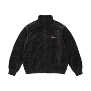 Supreme Patchwork Velour Track Jacket Black - 25SS