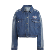 (W) Adidas Denim Jacket Blue Indigo Denim - KR Sizing