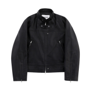 [KREAM 단독] Haleine Belted 3D Faux Leather Biker Jacket Black (VJ113)