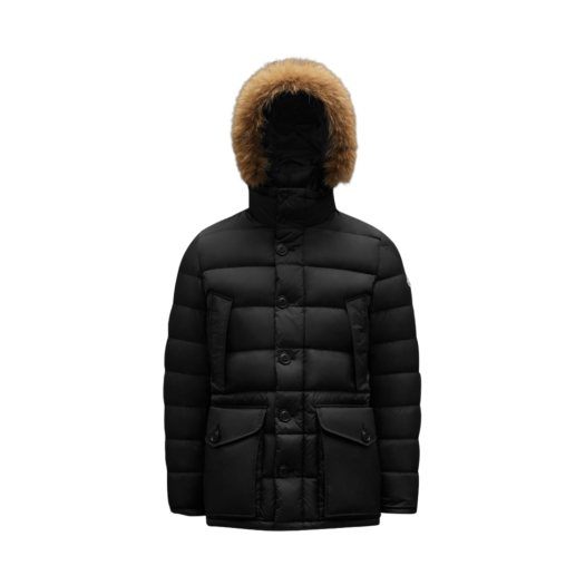 Moncler Cluny Long Down Jacket Black - 21FW
