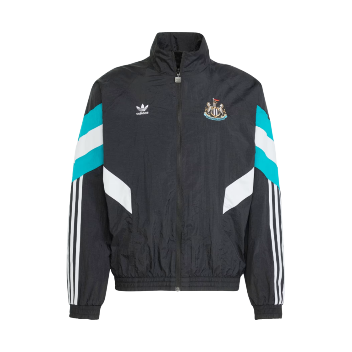 아디다스 뉴캐슬 유나이티드 FC 오리지널스 트랙탑 블랙 - US 사이즈(Adidas Newcastle United FC Originals Track Top Black - US Sizing)