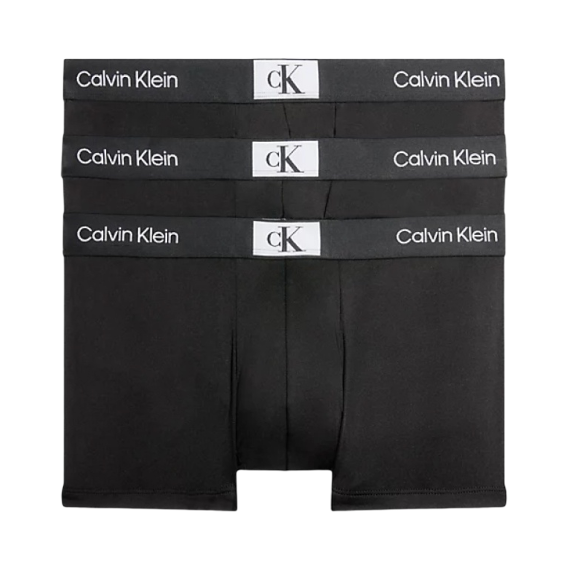 캘빈 클라인 96 3팩 로우 라이즈 트렁크 블랙(Calvin Klein 96 3-pack Low Rise Trunk Black)