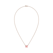 (W) Hermes Mini Pop H Pendant Rose Gold & Rose Azalee