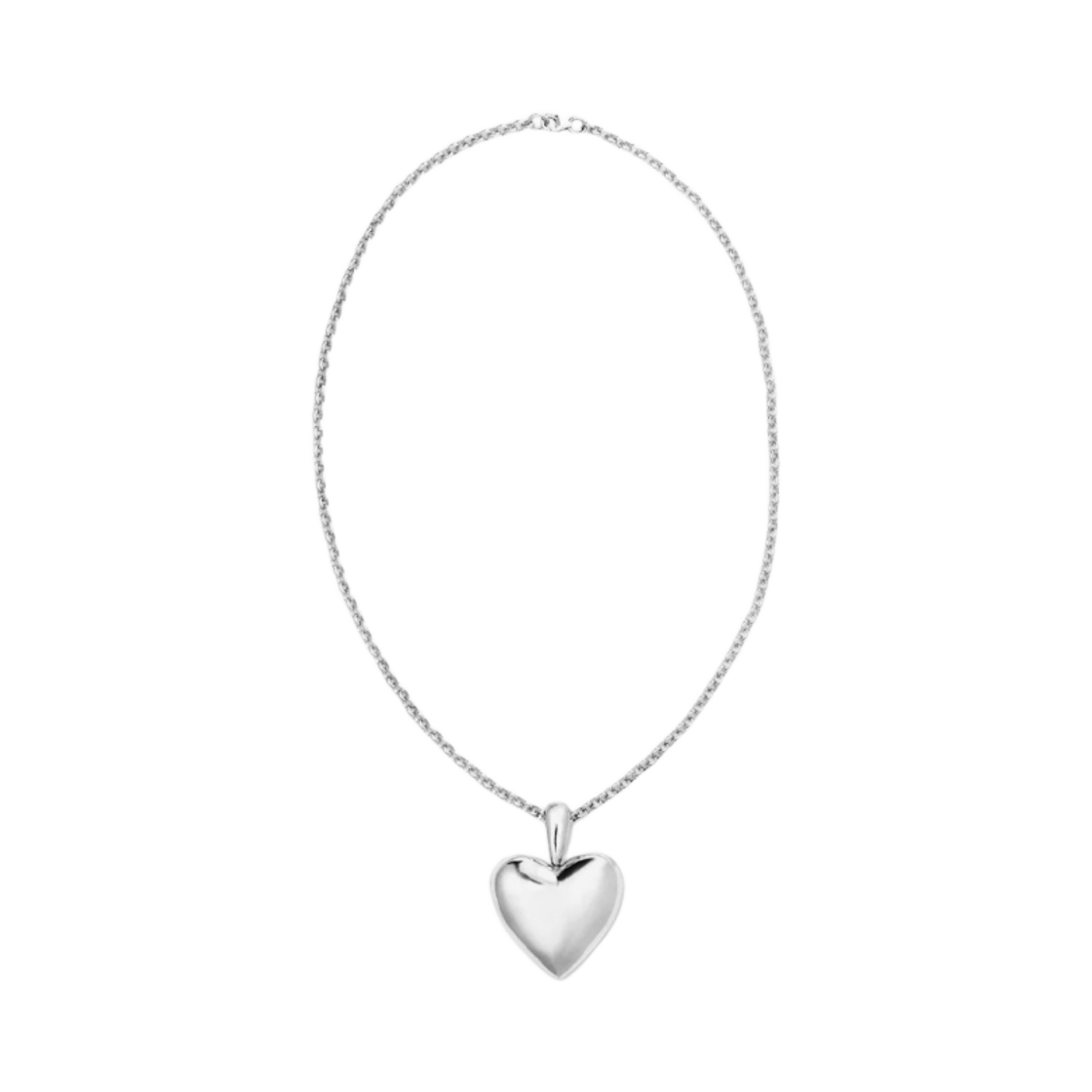 아니카 이네즈 엑스라지 볼럽투어스 하트 네클리스 실버(Annika Inez XL Voluptuous Heart Necklace Silver)