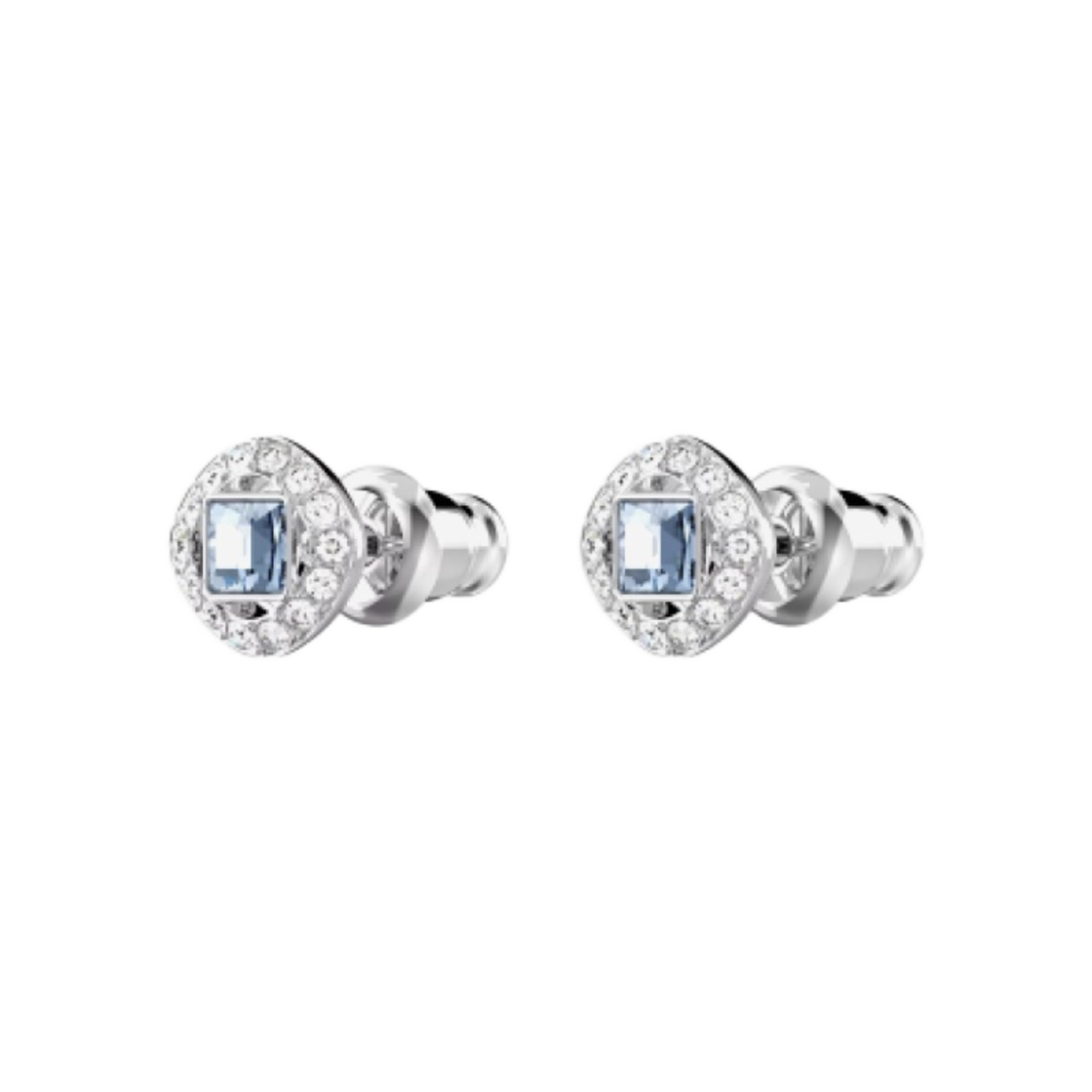 (W) 스와로브스키 엔젤릭 스터드 이어링 블루 로듐 플래팅((W) Swarovski Angelic Stud Earrings Blue Rhodium Plated) - 2