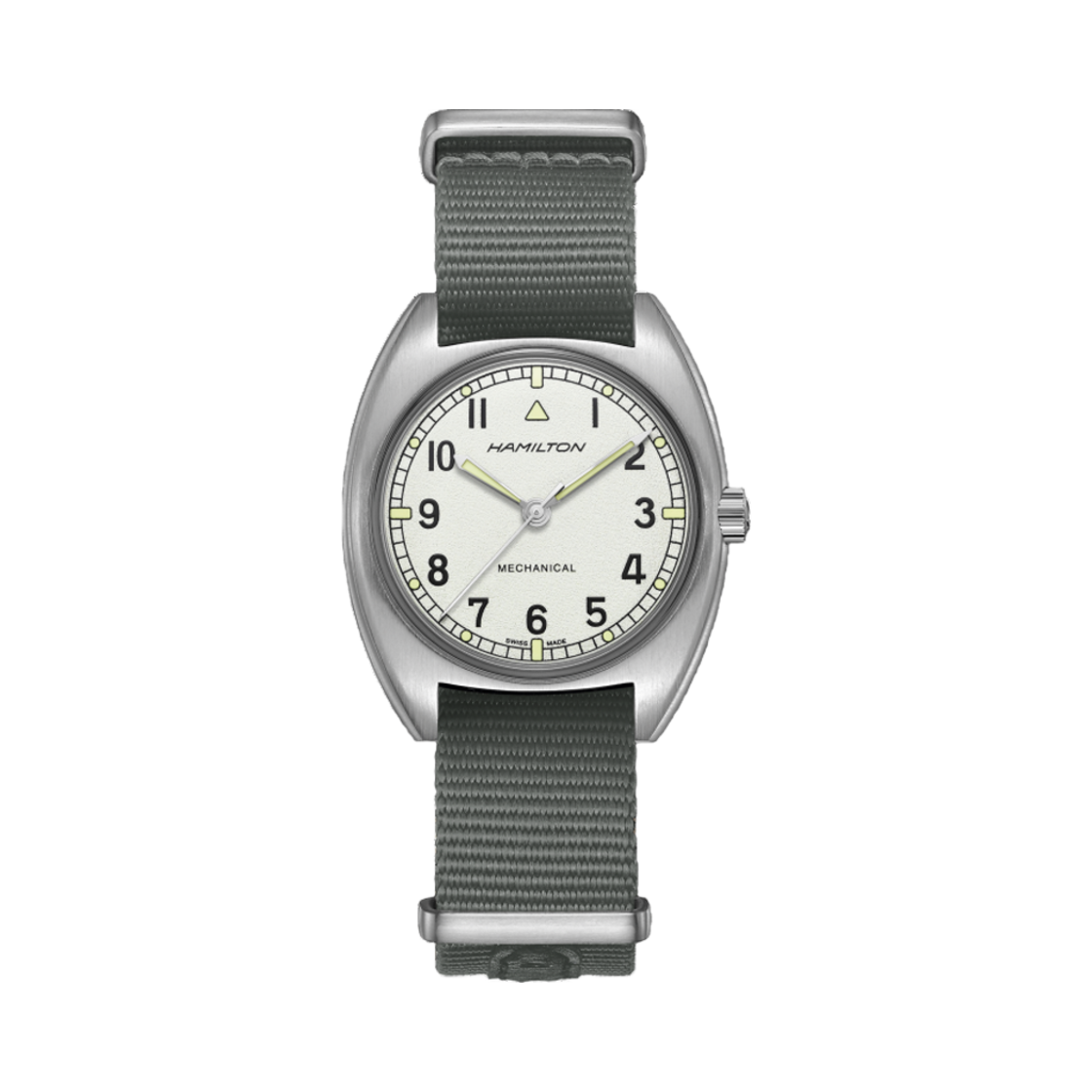 해밀턴 카키 에비에이션 파일럿 파이오니어 메카니컬 핀 버클 실버(Hamilton Khaki Aviation Pilot Pioneer Mechanical Pin Buckle Silver)