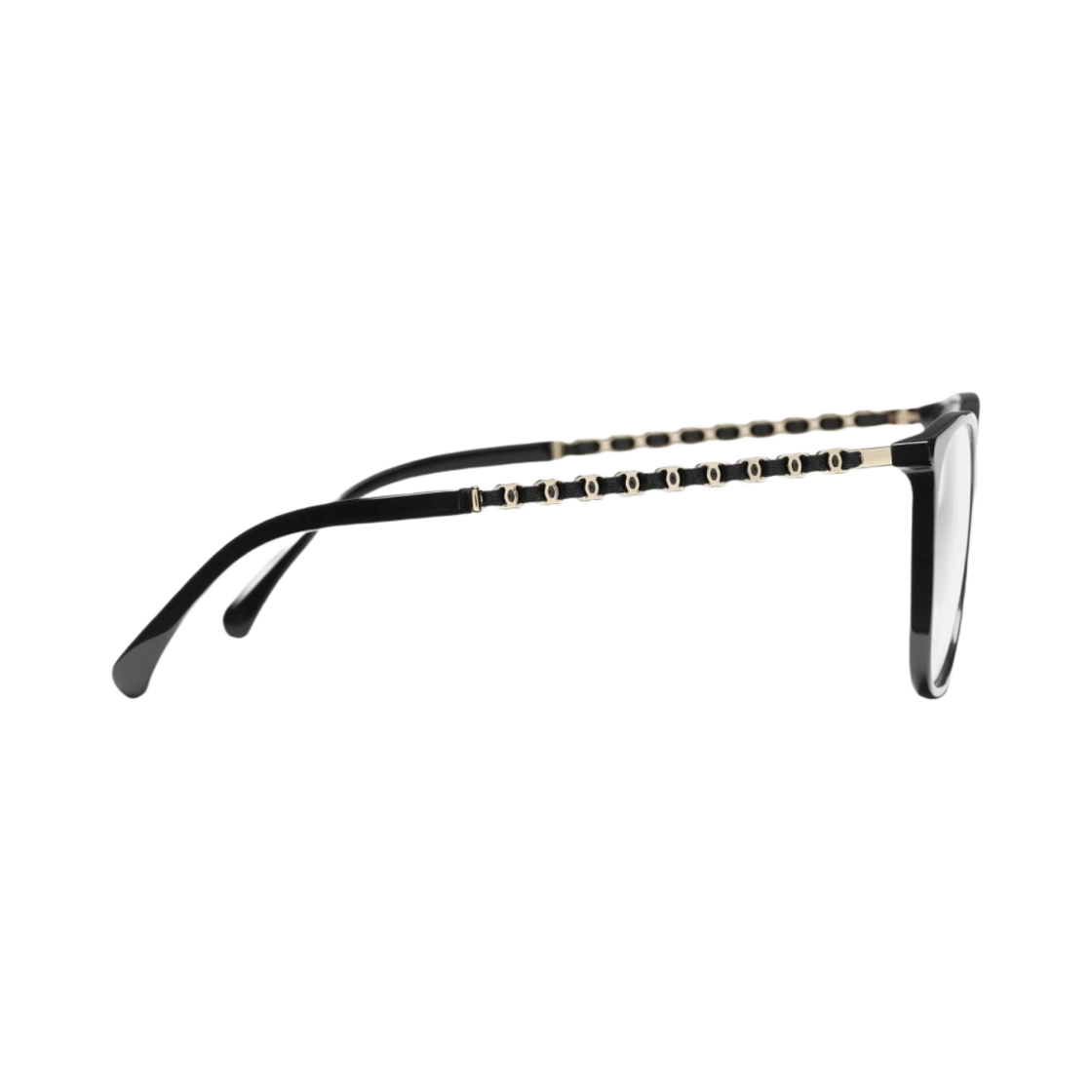 샤넬 스퀘어 프레임메탈 카프스킨 & 블랙(Chanel Square Eyeglasses Metal Calfskin & Black) - 3