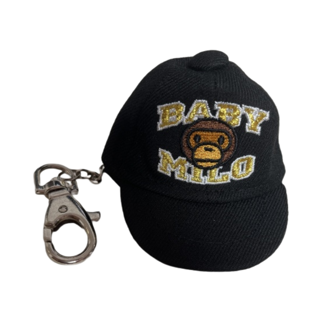 베이프 베이비 마일로 뉴에라 캡 키 체인 블랙