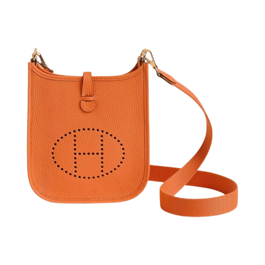 Hermes Evelyne 16 Amazone Bag Clemence & Gold Orange
