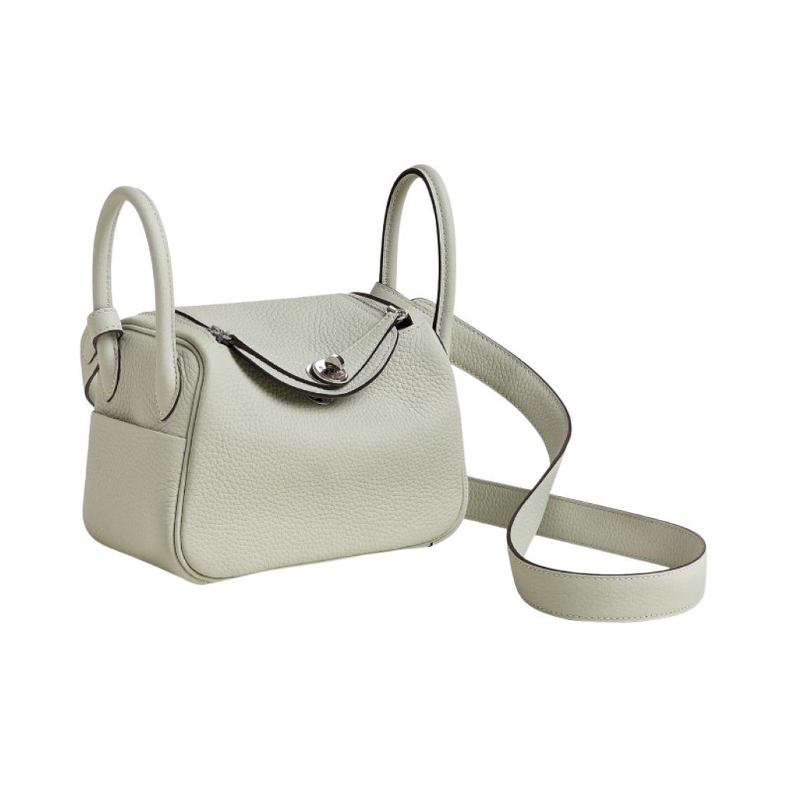 에르메스 린디 미니백 클레망스 & 팔라듐 하드웨어 그리 네베(Hermes Lindy Mini Bag Clemence & Palladium Gris Neve) - 2