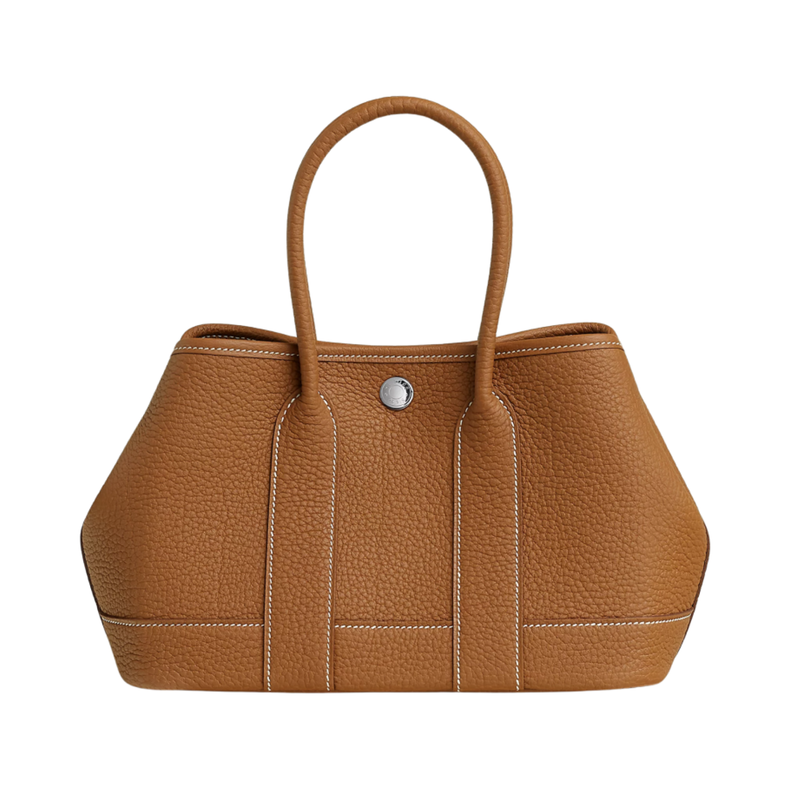 H086422CK37 Hermes Neo Garden Party 23 Bag Negonda & Palladium Gold