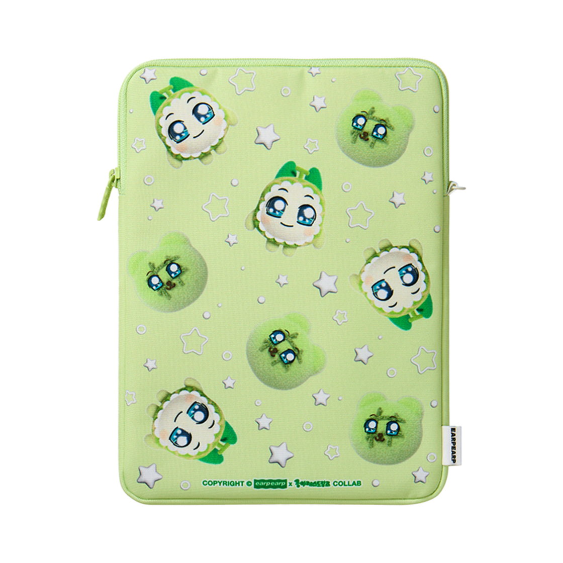 [어프어프 x 쿵야] 멜론 양파쿵야 아이패드 파우치 그린([EARPEARP X KOONGYA] Melon Onionkuya Ipad Pouch Green)