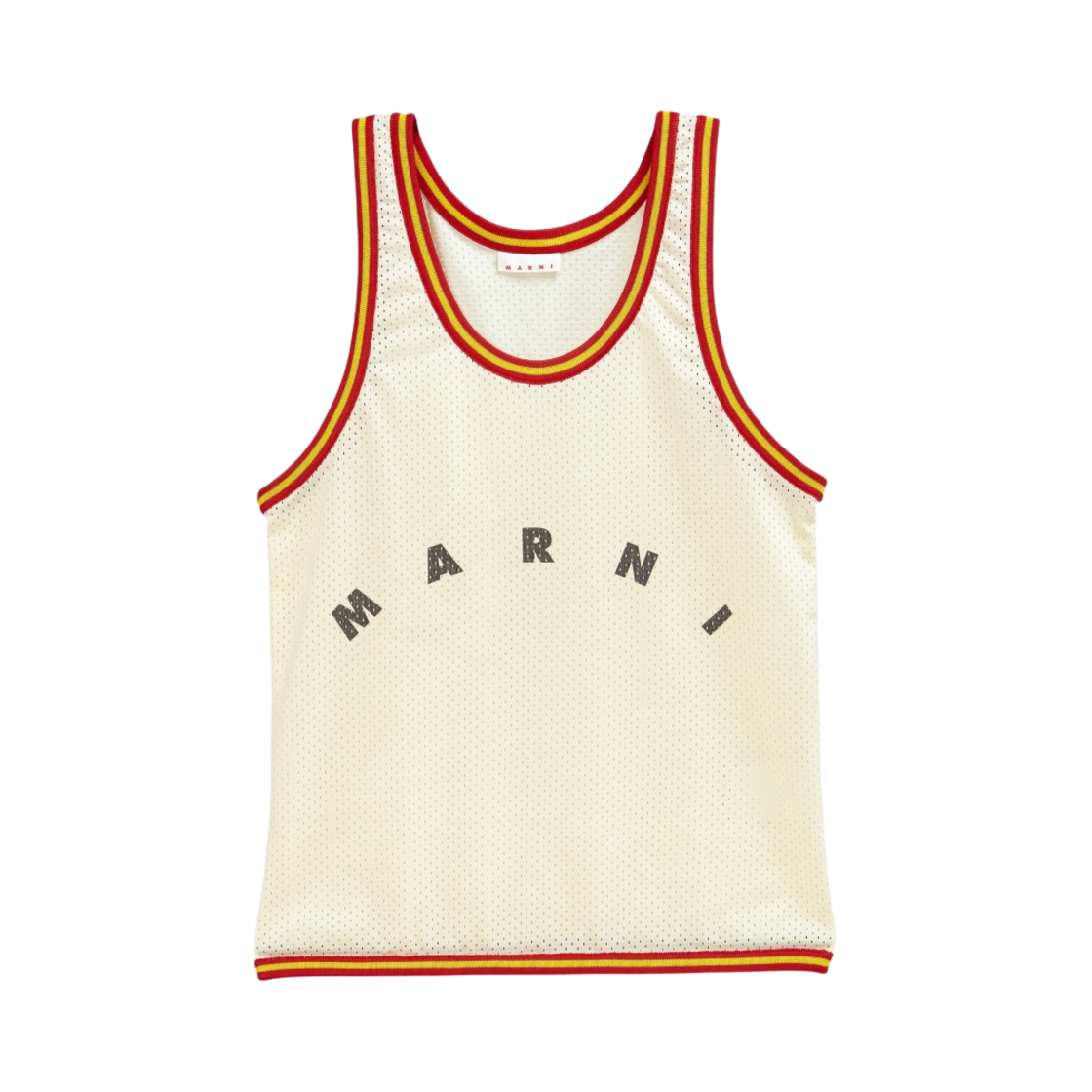 마르니 테크 패브릭 베스킷 탱크탑 쇼핑백 실크 화이트(Marni Tech Fabric Basket Tank Top Shopping Bag Silk White) - 1