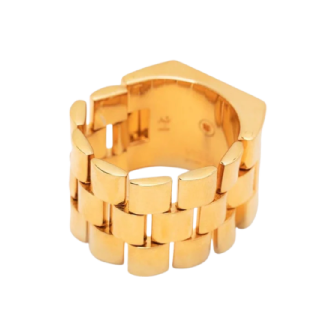 베르사체 메두사 에나멜 링 골드 블랙(Versace Medusa Enamel Ring Gold Black) - 2