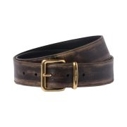 (W) Miu Miu Nappa Leather Belt Sand Coffee