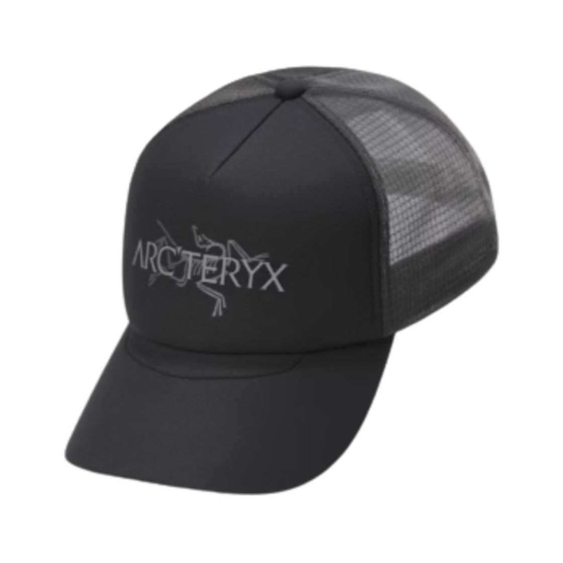 아크테릭스 버드 워드 트러커 햇 블랙 클라우드(Arc'teryx Bird Word Trucker Hat Black Cloud)