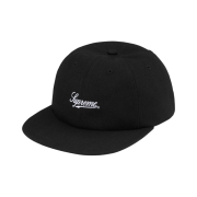 Supreme Script Logo 6-Panel Black - 24SS