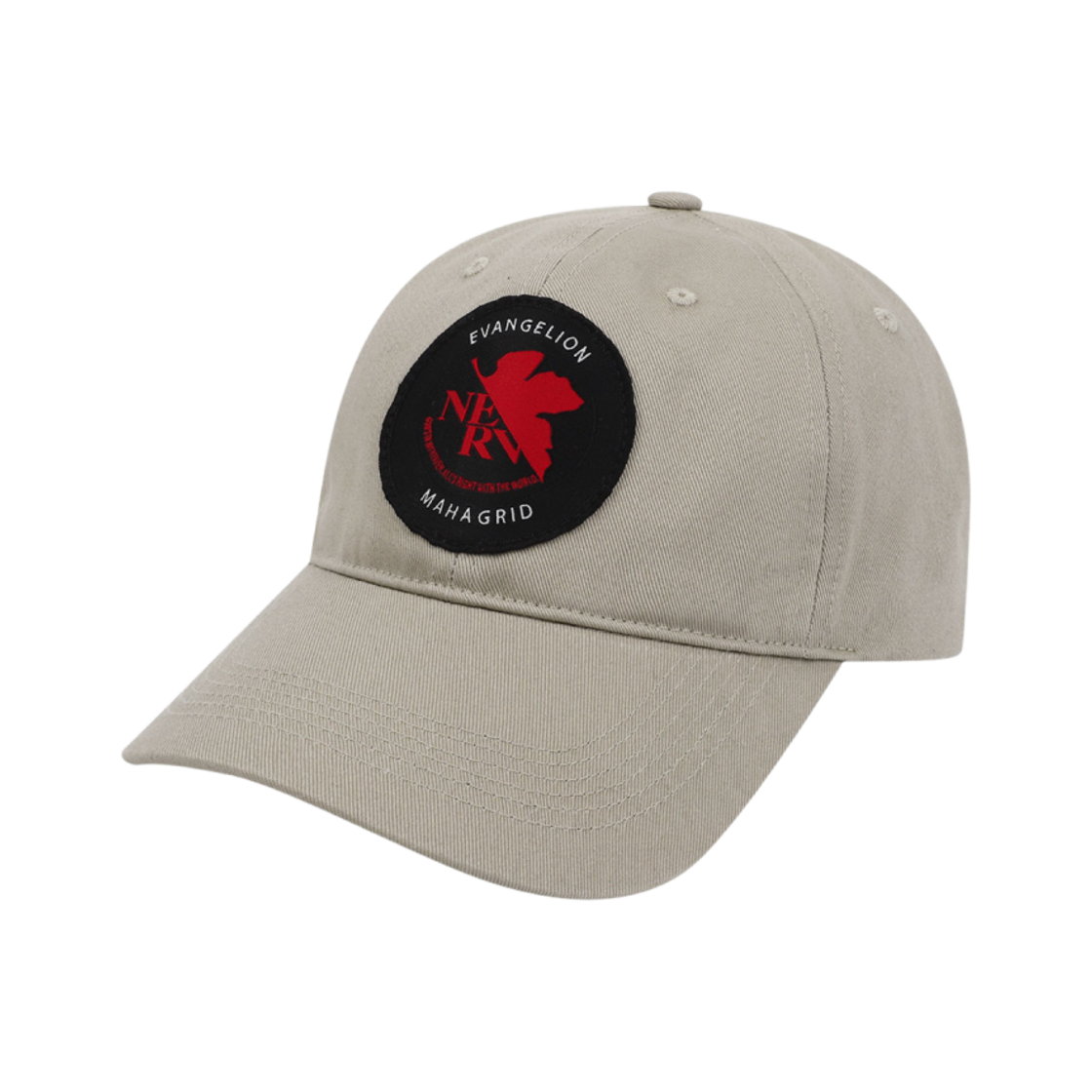 마하그리드 x 에반게리온 네르프 볼캡 베이지(Mahagrid x Evangelion Nerv Ball Cap Beige)