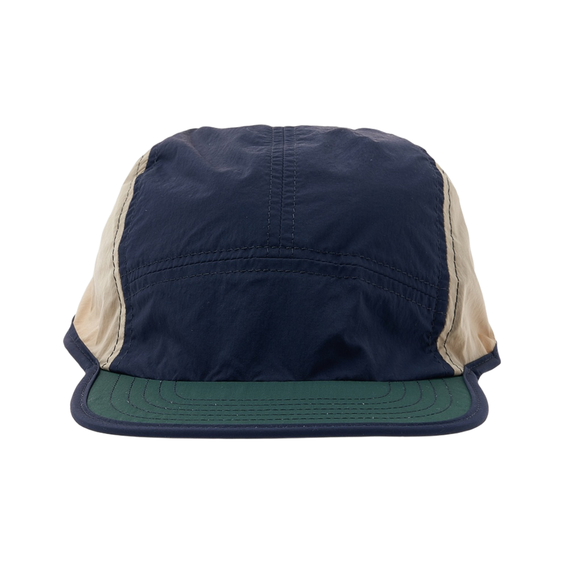 써네이 사이드 로고 패널 볼캡 네이비 베이지 그린(Sunnei Side Logo Panel Ball Cap Navy Beige Green)