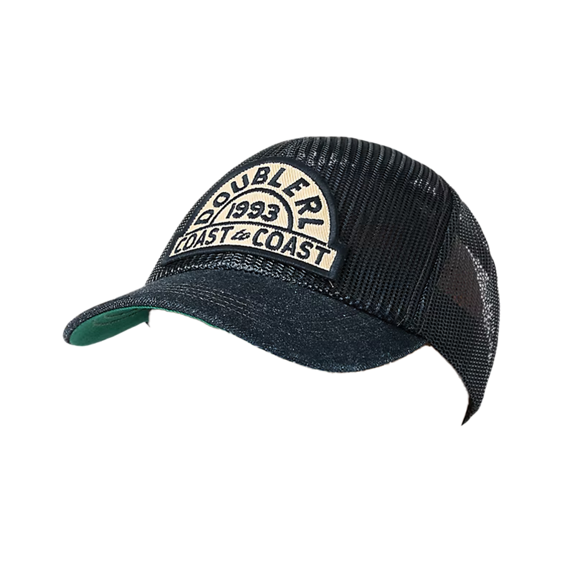 MARRHGS0J420199410/782959712001 Double RL Denim Bill Mesh Trucker Cap Navy