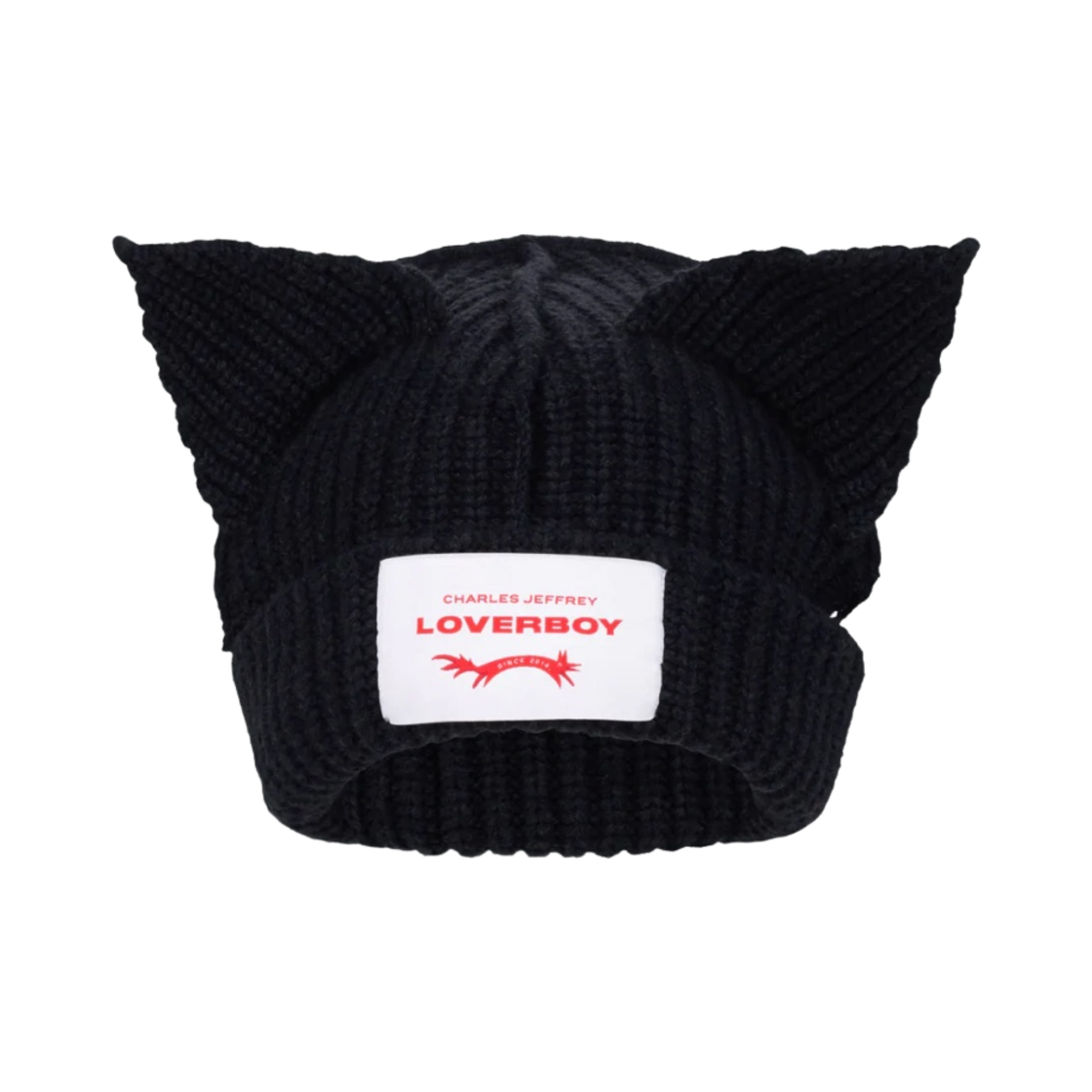 찰스 제프리 러버보이 청키 이어 비니 블랙(Charles Jeffrey Loverboy Chunky Ears Beanie Black)