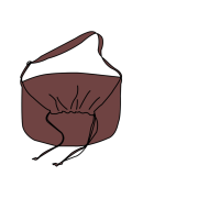 Uniqlo U Drawstring Shoulder Bag Wine