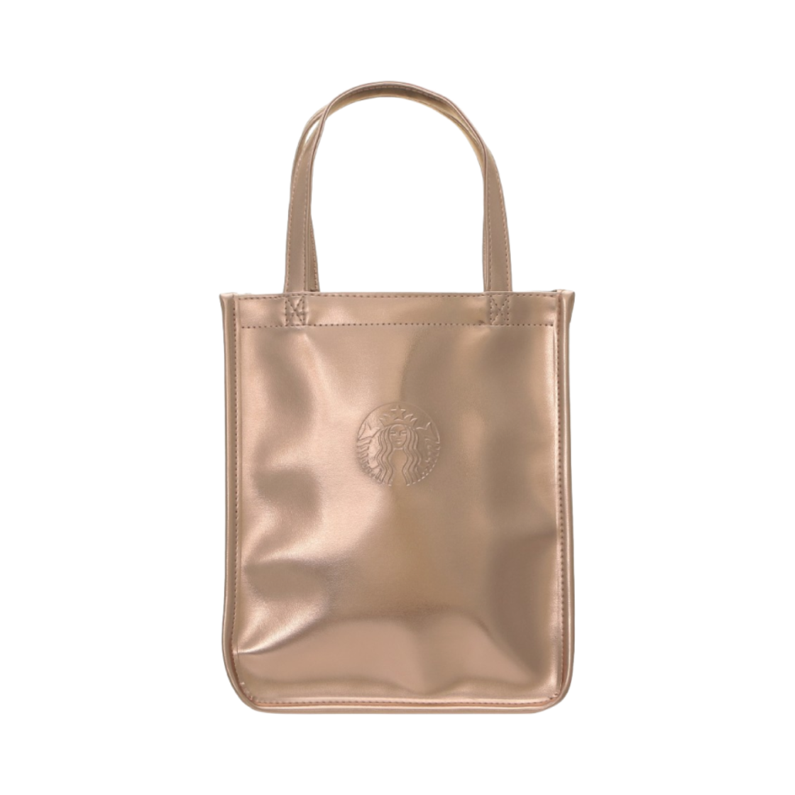 스타벅스 24 홀리데이 쇼퍼백 메탈릭 골드(Starbucks 24 Holiday Shopper Bag Metallic Gold)