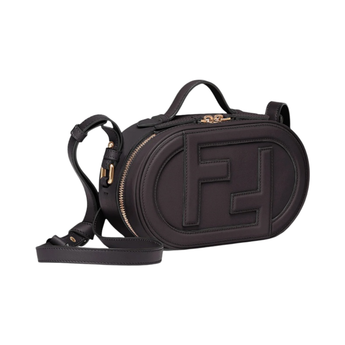 펜디 레더 오락 미니 카메라 케이스 미니백 블랙(Fendi Leather O'Lock Mini Camera Case Mini Bag Black) - 2